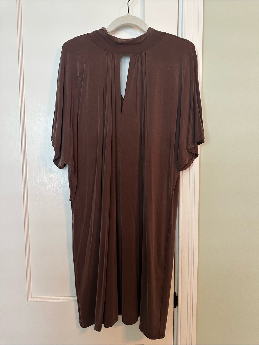 Lola & Sophie Chocolate Brown Wrap-Style Top